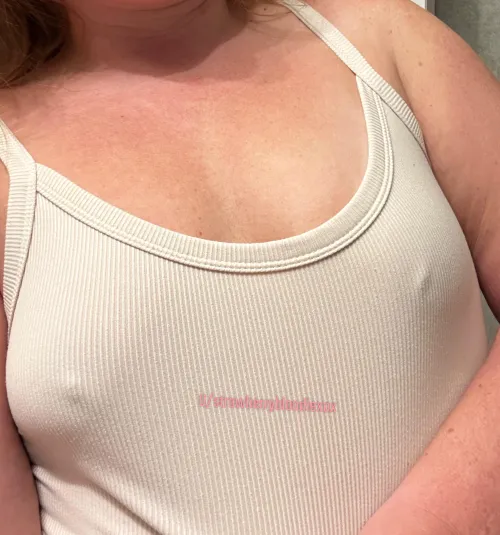 Thumbnail Always Braless & Bold: Poking Out with StrawberryBlondiexox