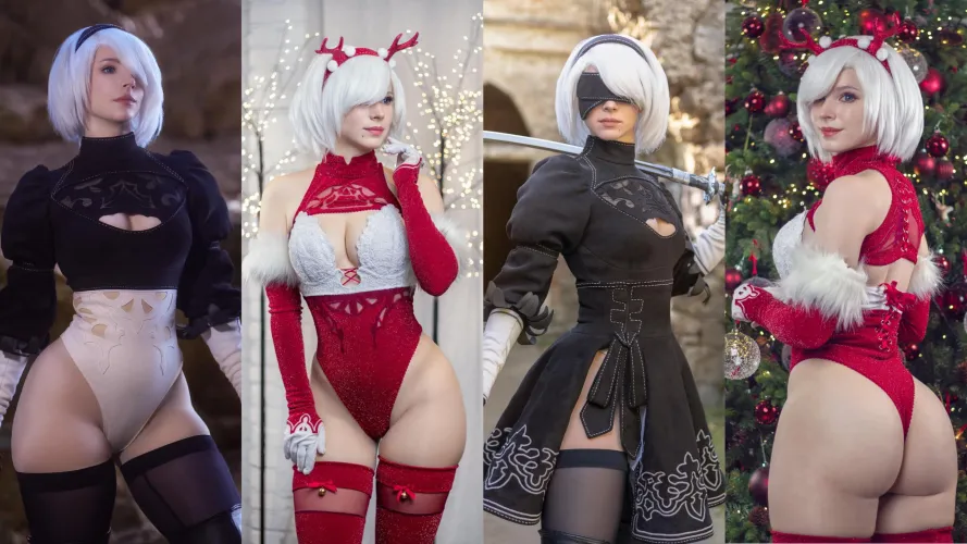 Thumbnail Enji Night's Breathtaking 2B Cosplays Collection in 2Booty Category