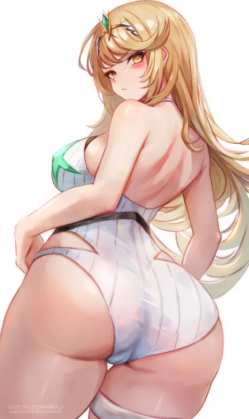Thumbnail Mythra From Xenoblade Viewed from Behind | AnimeBooty Category