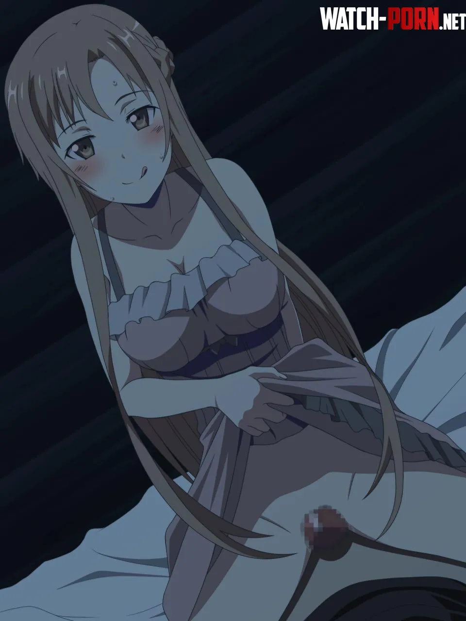as soon as yui fell asleep asuna got on top of kirito by [deleted]