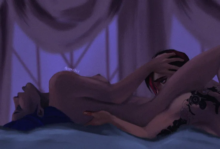 Thumbnail Rule34LoL: Vi Pleasures Caitlyn in Amikav's Art