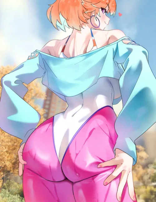 Thumbnail Kiara Butt Gurumie Hololive Workout by llamanatee | AnimeBooty Category
