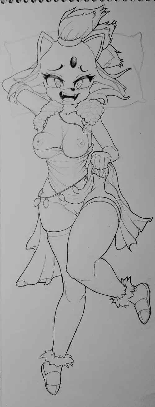 Thumbnail Blaze the Cat's Intriguing Tale by Zola0420 | MonsterGirl Category