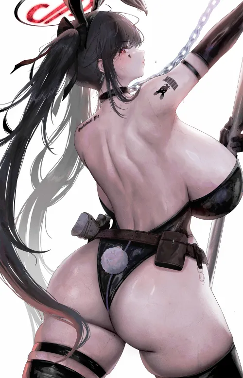 Thumbnail Tsukatsuki Rio in Blue Archive Fashion | chainsaw_pochita