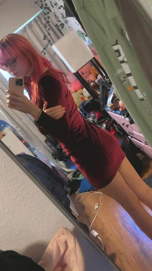 Thumbnail ACatDisguisedAsACat: Matching Dress for Neon Hair Glam