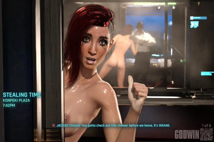 Thumbnail Godwin's Cyberpunk Adventure: V & Jackie Stealing Time by NeroXLIV