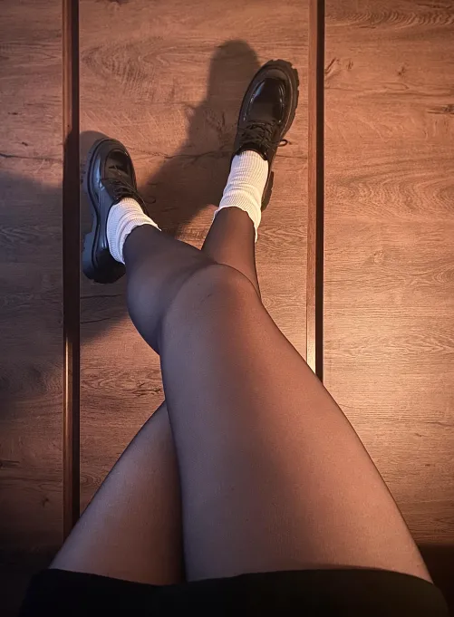 Thumbnail somewhore_'s Style: Pantyhose Elegance with Socks Combo