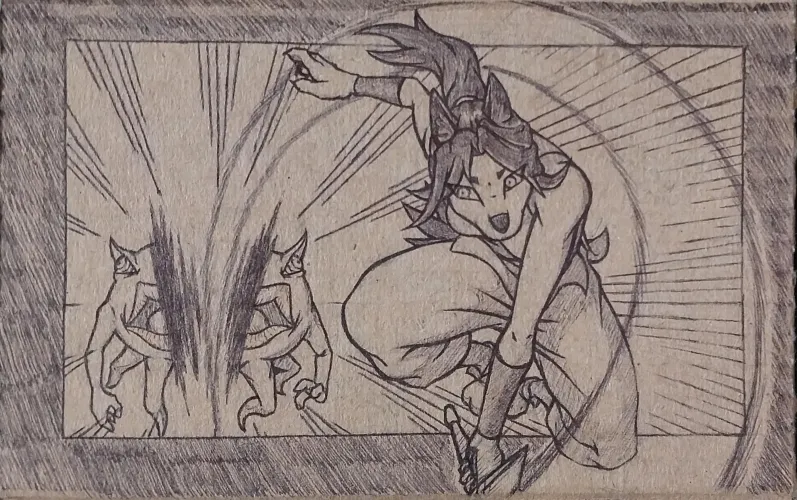 Thumbnail Watch Ritia Vs Demonoid B Clash in Furry Art by Gallant_Mr_Wolf
