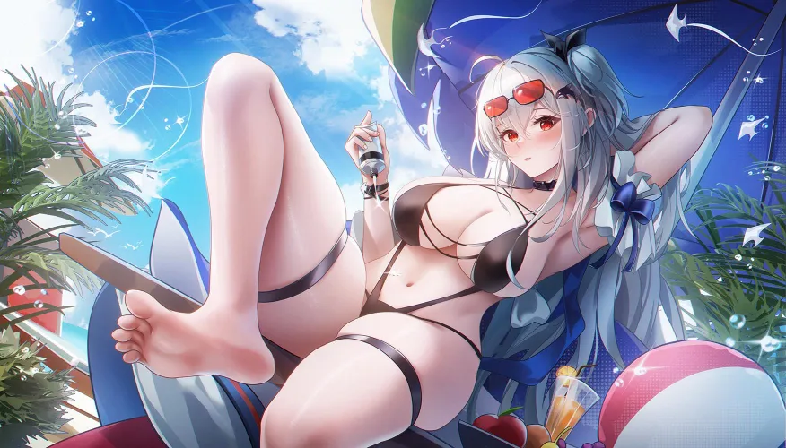 Thumbnail Skadi Arknights' Swimsuit: A Stylish Addition to Thighs