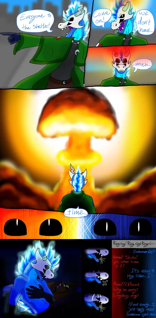 Thumbnail Dreaming Again - OC Art by Void-Lizard in Furry Category