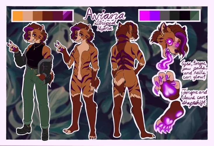 Thumbnail Dive into FlyEmAndEm's World with a Detailed Furry Ref Sheet