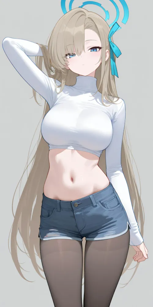 Thumbnail Asuna Ichinose in Blue Archive: An Animemidriff Insight by CheetahSperm18