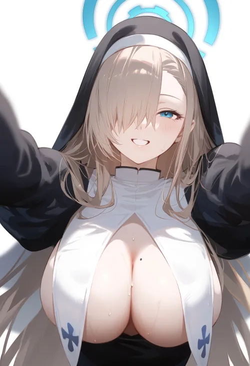 Thumbnail Sister Asuna in Blue Archive's OppaiLove