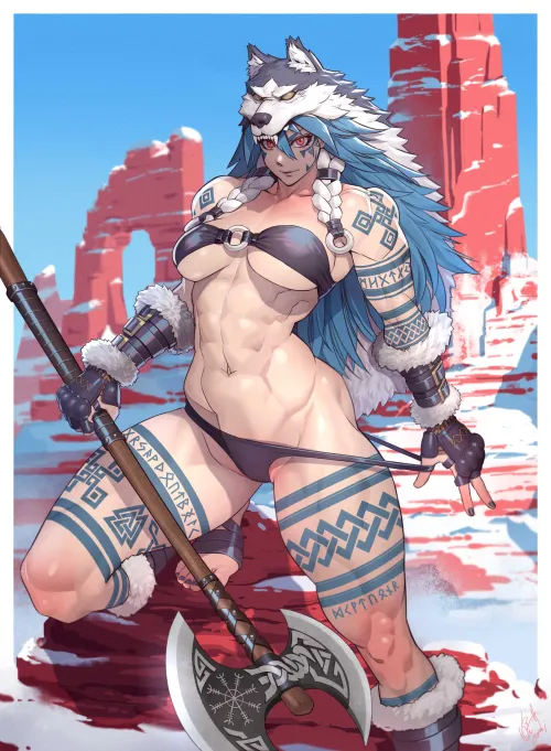 Thumbnail Admire Fenris Ogami's Original Art | Author: Throwawheylmao | fitdrawngirls