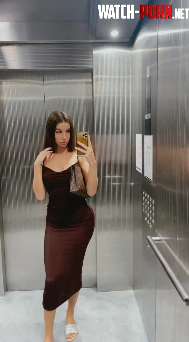 This dress  an elevator mirror a photo worth sharing by kaylasweetx