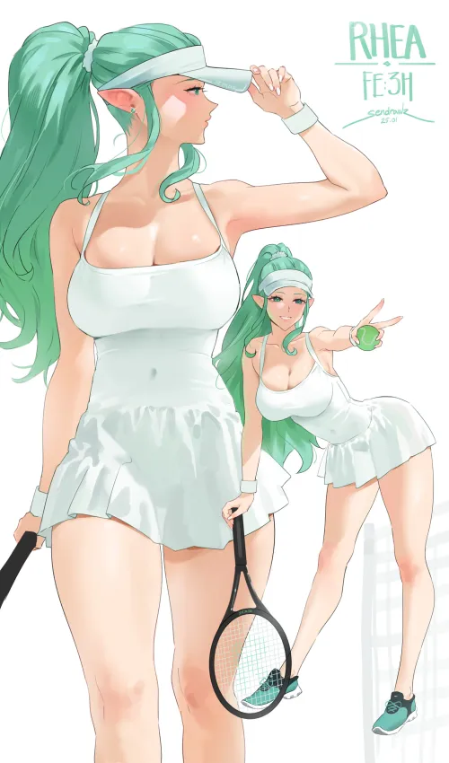 Thumbnail Fit Drawing Girls: Discover the Art of Tennis by Rhea Sendrawz