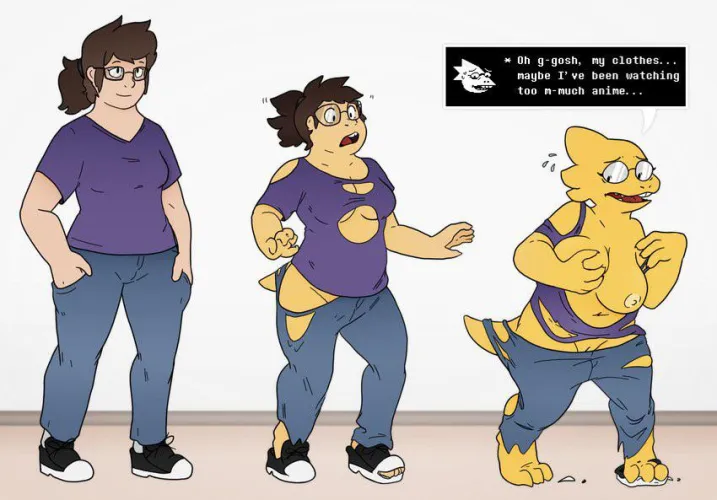 Thumbnail Transformation Wonders: Alphys TF Prurientpie | RNDFurry | transformation
