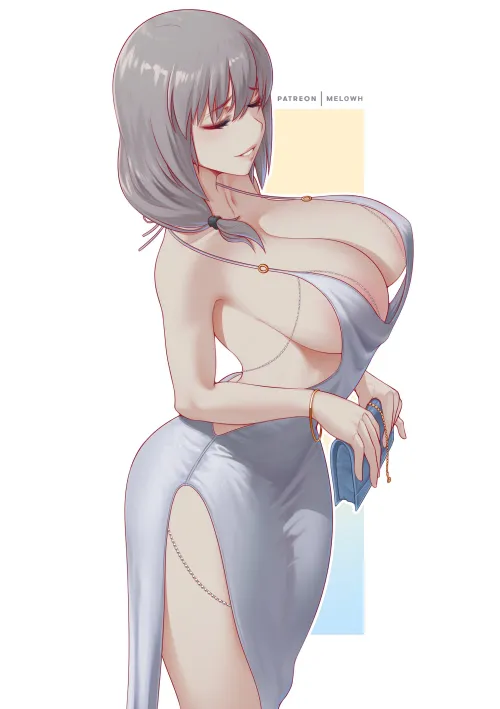 Thumbnail Tsuki Uzaki Revealed in Melowh by Aggravating_Yam3337 in AnimeMILFS Category