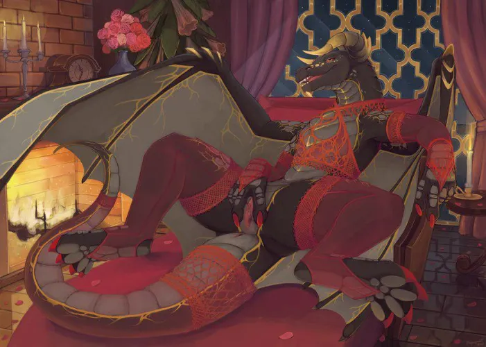 Thumbnail Servicing the Dragoness: Mysterious-Scale-385's Yiff Encounter