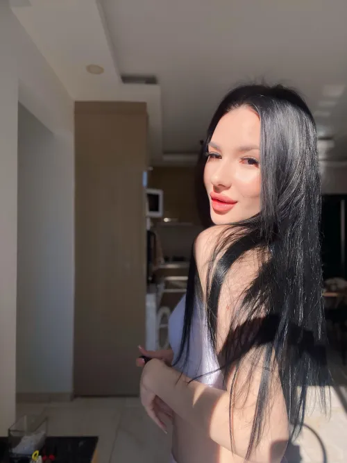 Thumbnail Hot Brunette at Home Tonight by alex4frost