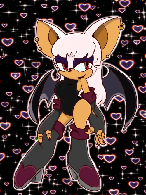 Thumbnail SonicPorn: Goth Rouge's Mesmerizing Allure by Good_Championship296
