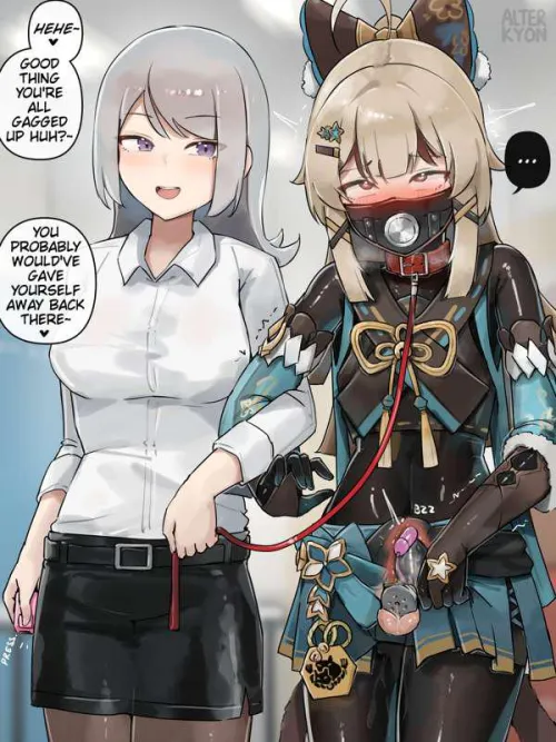 Thumbnail Daropin's Cosplay Dilemma: Help from Alterkyon in hentaibondage