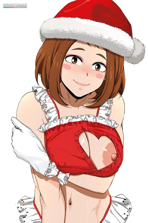 Thumbnail Uraraka's Festive Outfit: A Christmas Celebration Beyond December | BokuNoEroAcademia