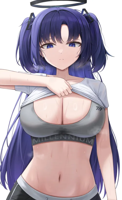 Thumbnail Sweaty Sensations with Yuuka: An Ecchi Journey by xSaviour_N