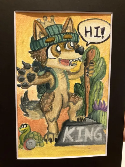 Thumbnail artistninjakai Presents 'Hi King Piece' for Charity Auction in Furry