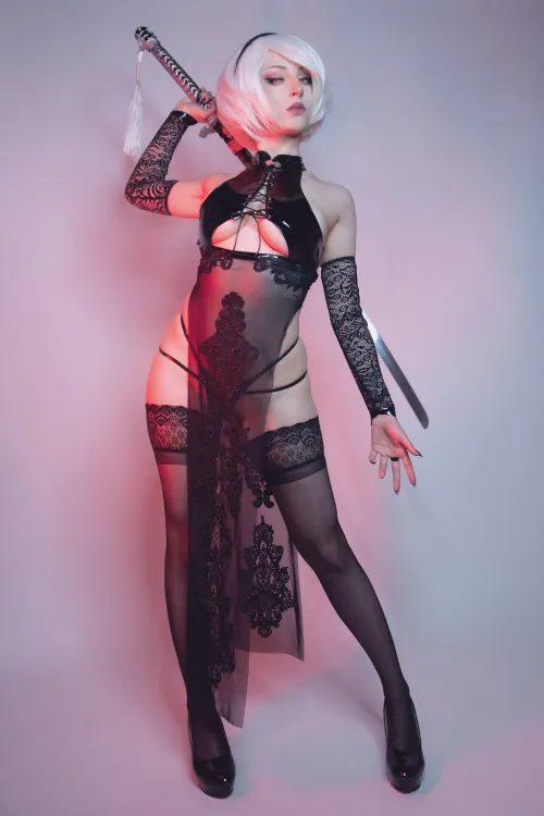 Thumbnail Shiroktsne as 2B Nier Automata: A Cosplay Highlight by Weird-Doughnut7002