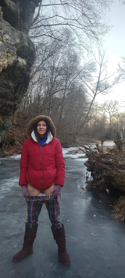 Thumbnail Newtynkerbell's Frozen Creek Hike: FlashingGirls' Thrilling Tale