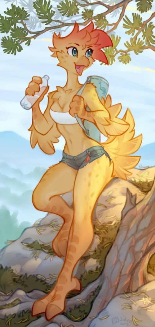 Thumbnail 2d10art's 'Chirp' Art: A Furry Creation