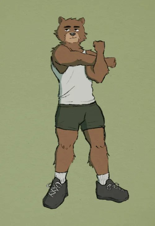 Thumbnail Workout Clothes with OC Sam: forest-fur's Furry Creations Revealed