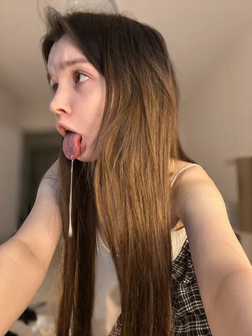 Thumbnail Mouth Watering Escapades: CrystalMist_xo's Spit Fetish Fun