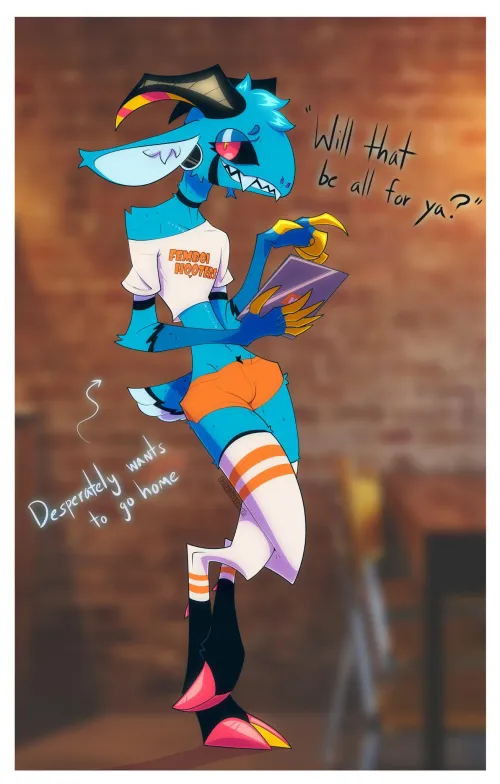 Thumbnail 32RabbitTeeth's 'Give Him a Tip OC' Furry Art Revealed