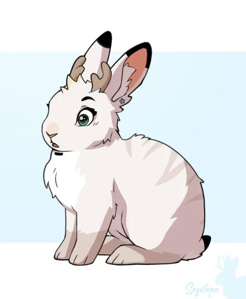 Thumbnail Meet the Fellow Jackalope by Sofilope for uAKNikodem in Furry Category