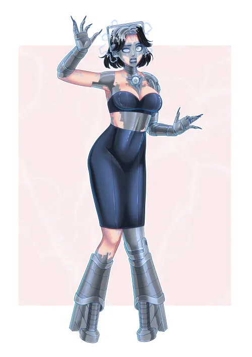 Thumbnail Cyberwoman Transformation: A Thrilling Art Journey by Phantom05110