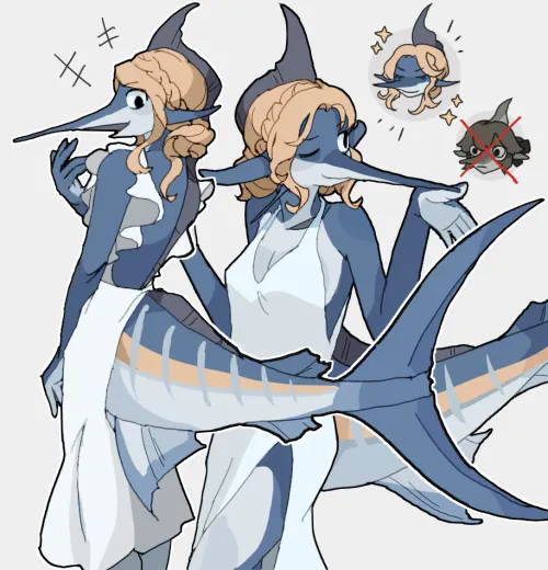 Thumbnail Marlin Girl: Unique Character Depictions by HeadHonchkrowRemi