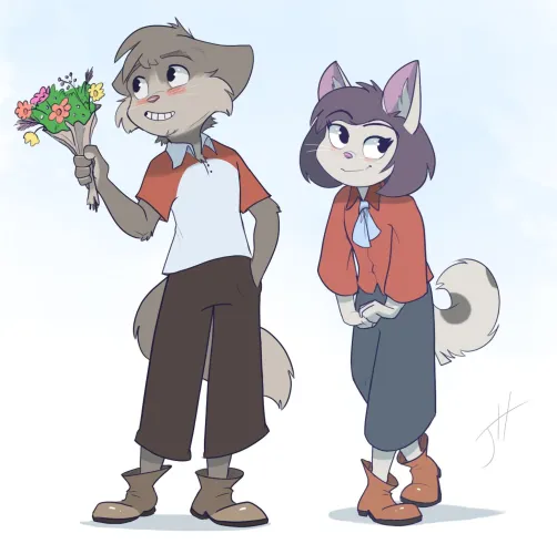 Thumbnail fxscreamer's 'Young Love 3' Art: A Furry Creation