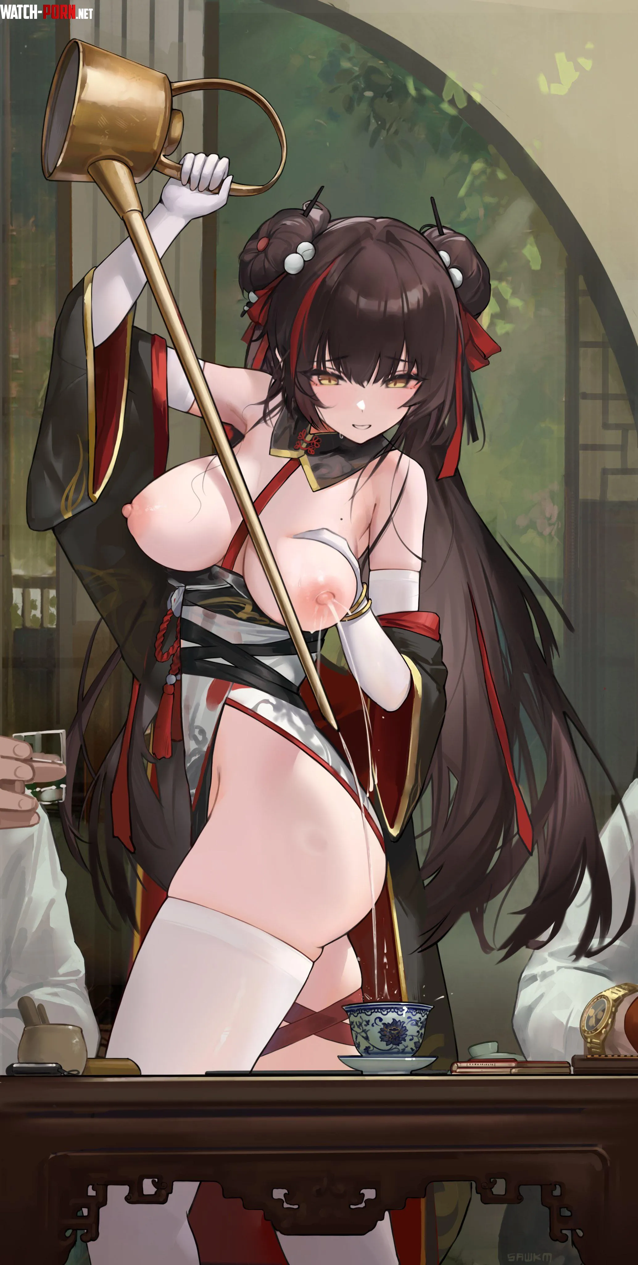 Li Dailin serving special tea by Silent_Steak_9540