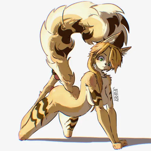 Thumbnail X Pulchra Fellini art by me by J_FURBY2000 | furry Category