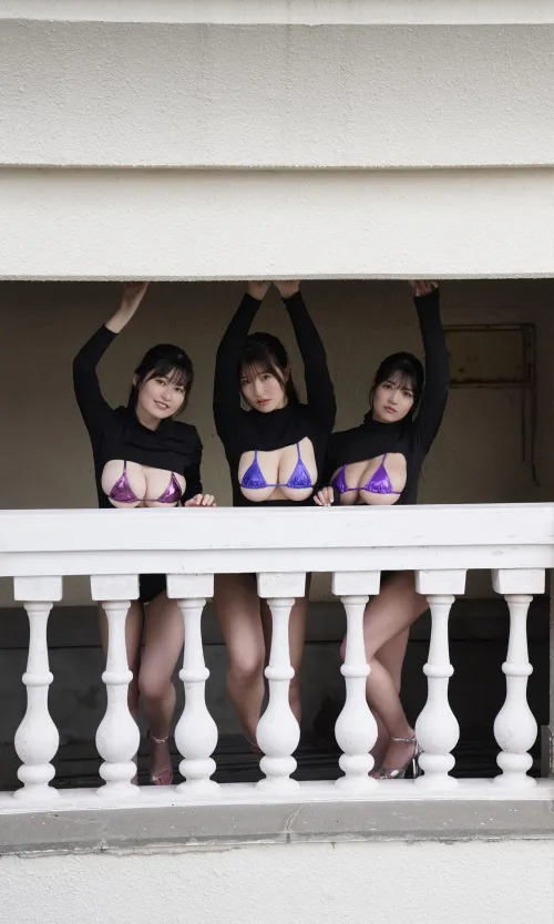Thumbnail A Closer Look at Aoi Fujino, Tsumugi Hara & Miri Ichika in Gravure