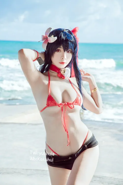 Thumbnail Kokuhui Models Azur Lane Taihou Micro Bikini by _trapd00r_ | cosplaygirls