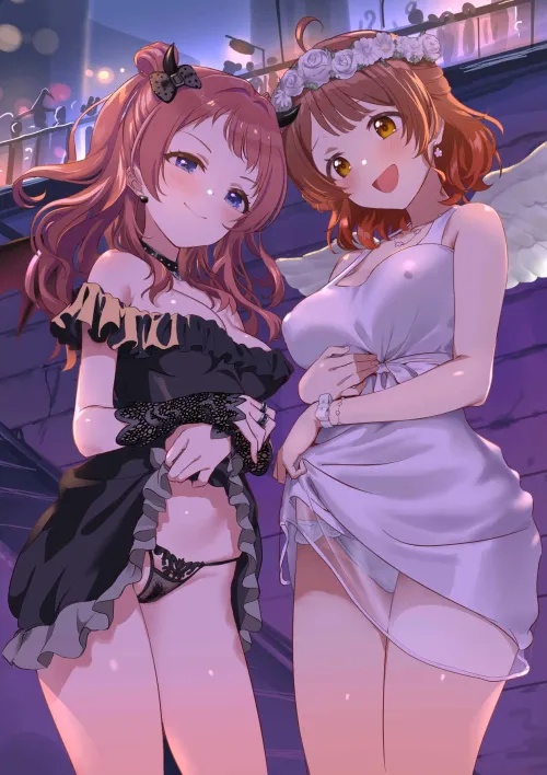 Thumbnail Discover the Idolmaster Black and White Dress lift by theAprel