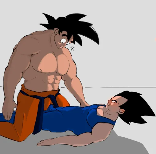 Thumbnail Goku and Vegeta's Training Session by Clich8 in baramanga Category