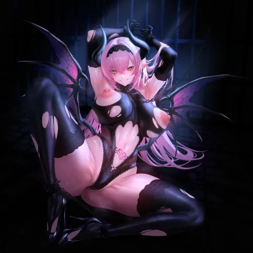 Thumbnail Chained Up Succubus: A Captivating Tale by RainDMask