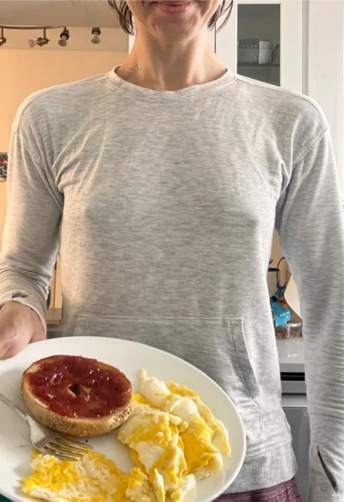 Thumbnail Cozy and Braless Breakfast Adventure by selke37