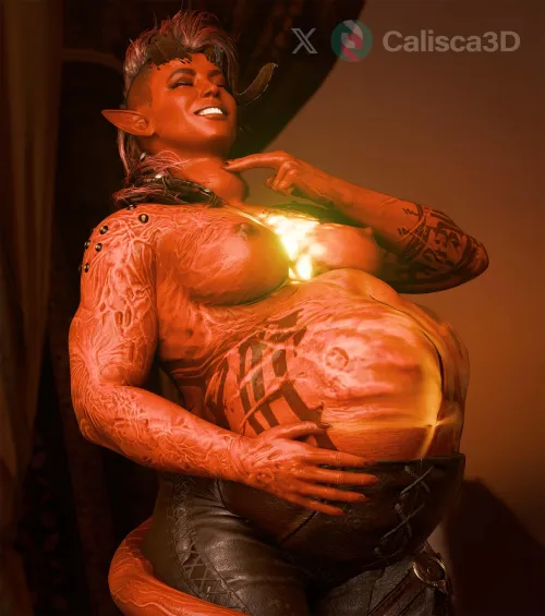 Thumbnail Promo Calisca3D Commission: Karlach's Snack Part 45 by Calisca3D | Vore Category