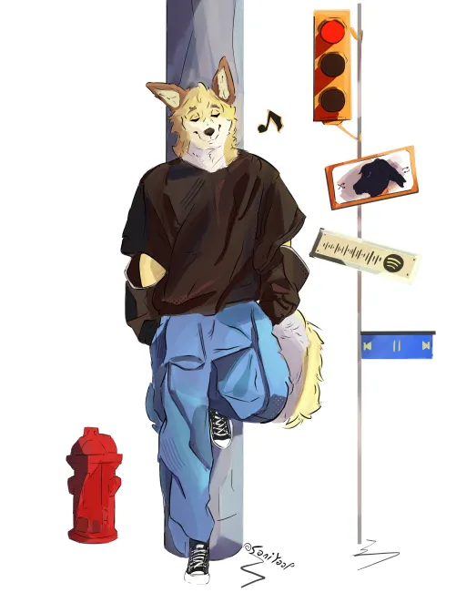 Thumbnail Vibing Moments: Join the Adventure by Kamutza | Furry