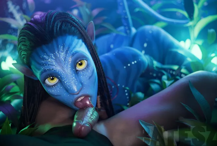 Thumbnail Poke-Oji Explores Neytiri Batesz Avatar on rule34